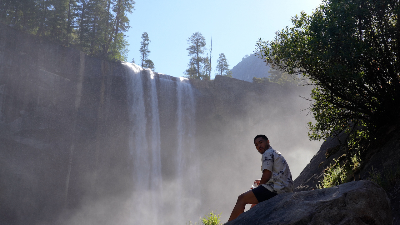 Taking a Break on the Mist Trail