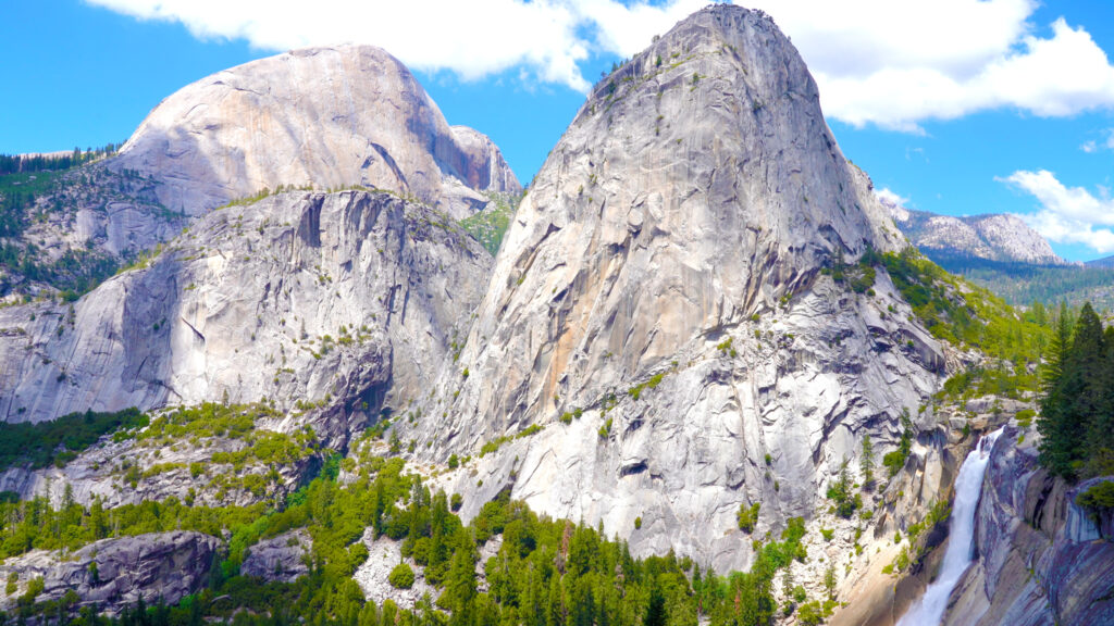 View of Nevada Fall from John Muir Trail (JMT)