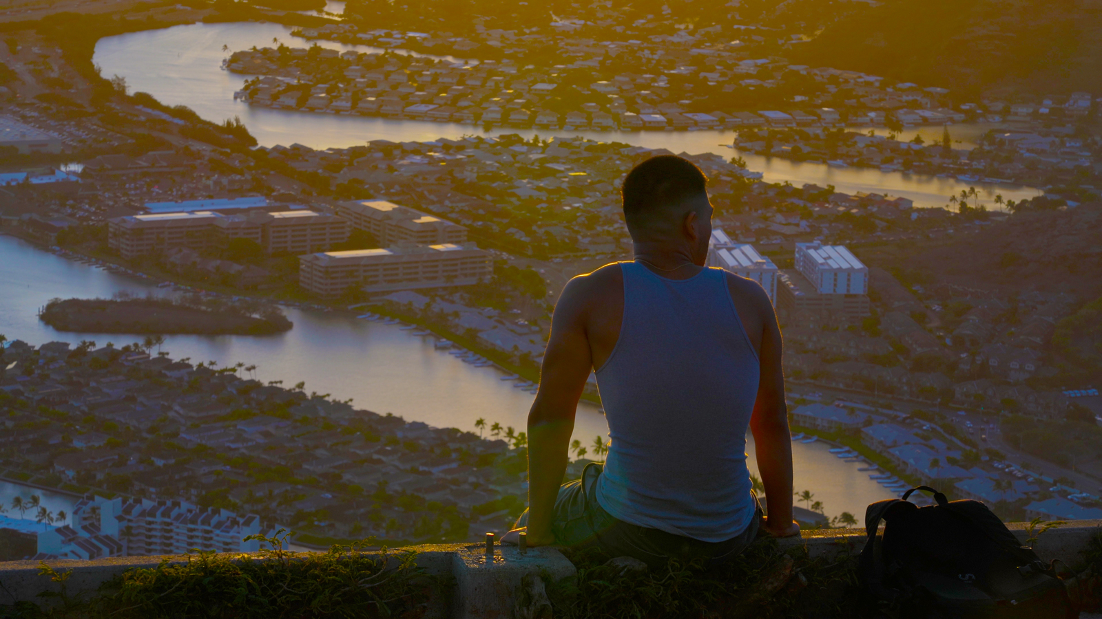 Kokohead Summit View of Honolulu, Hawaii