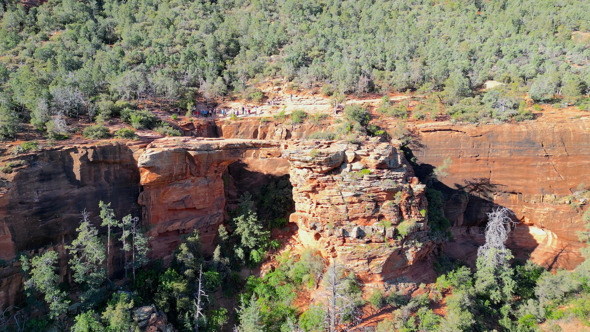 Devil's Bridge Aerial Drone View