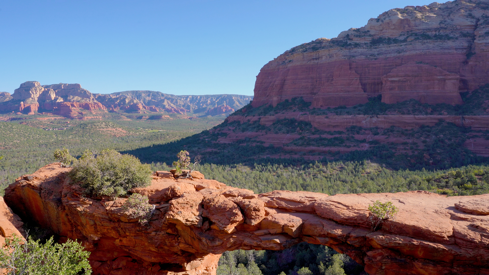 Landscape View of Devil's Bridge in Sedona, Arizona