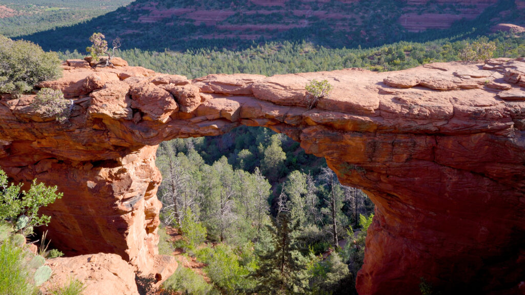 View of Devil's Bridge in Sedona, Arizona