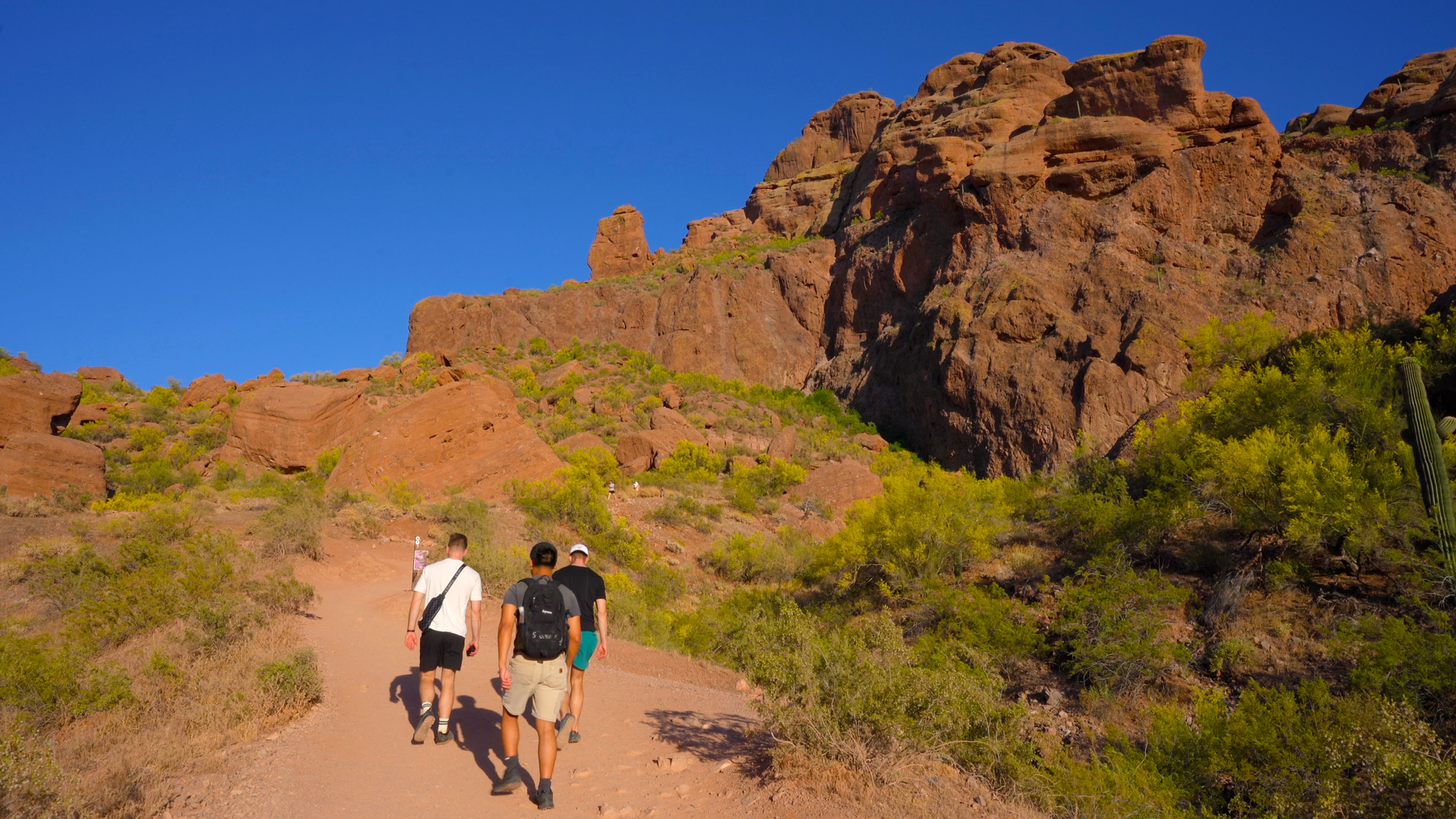 Beginning of Camelback Mountain via Echo Canyon Trail